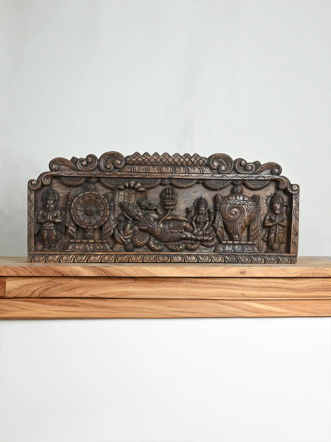 Padmanathar wood panel for wall decor 