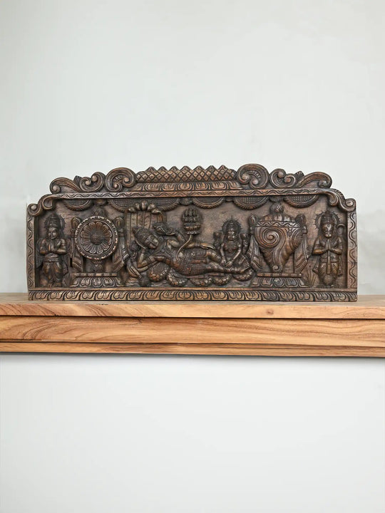 Padmanathar wood panel for wall decor 
