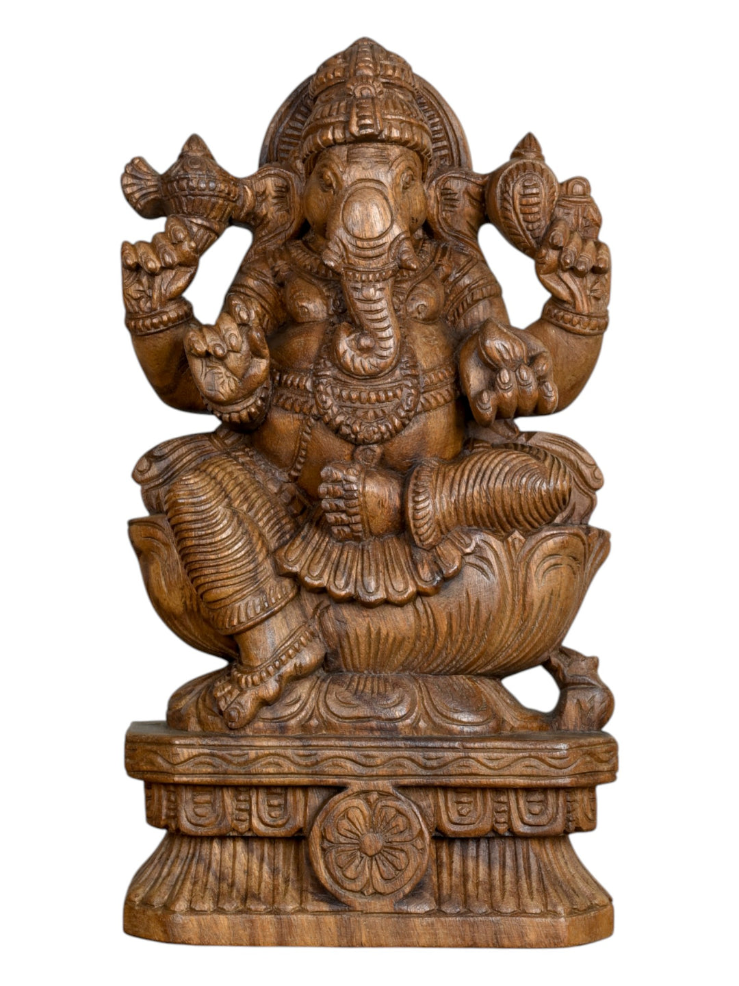 wooden ganpati murti