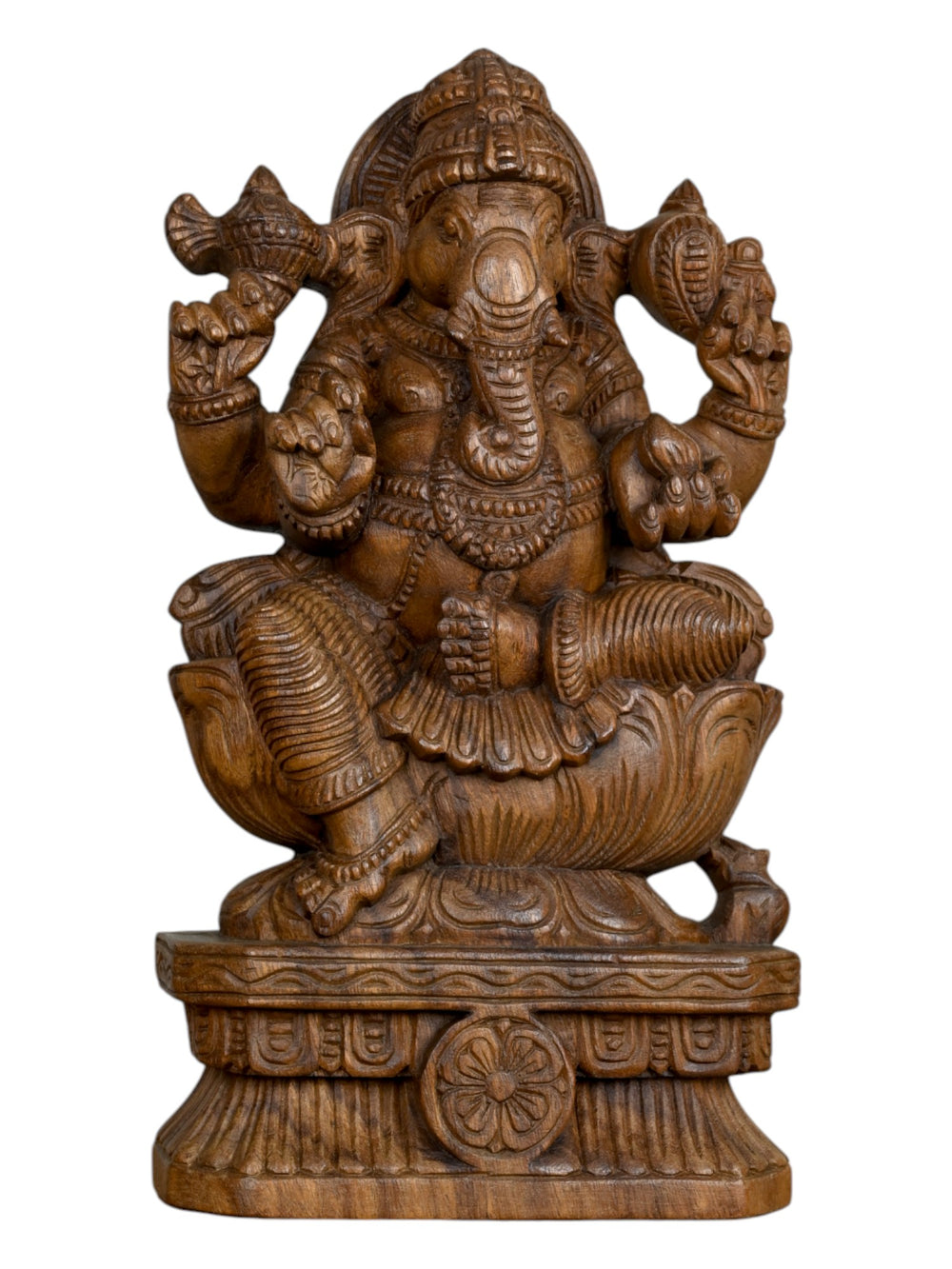 wooden ganpati murti