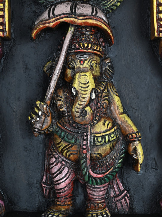 2 Feet Lord Umbrella Vinayaga Wall Panel