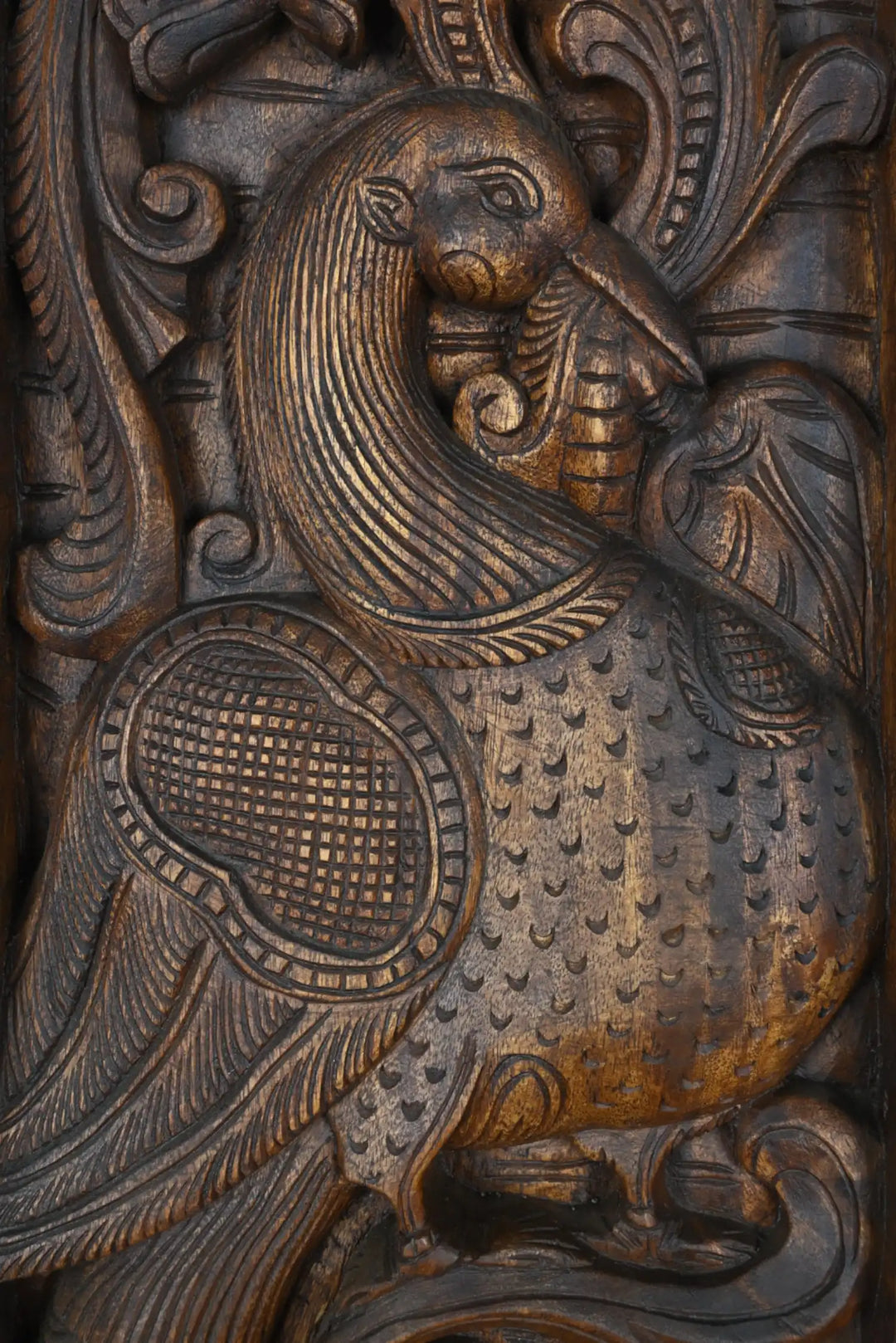 Twin Peacock Wall Panel 35"