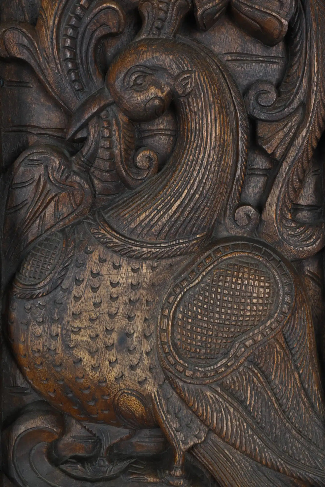 Twin Peacock Wall Panel 35"
