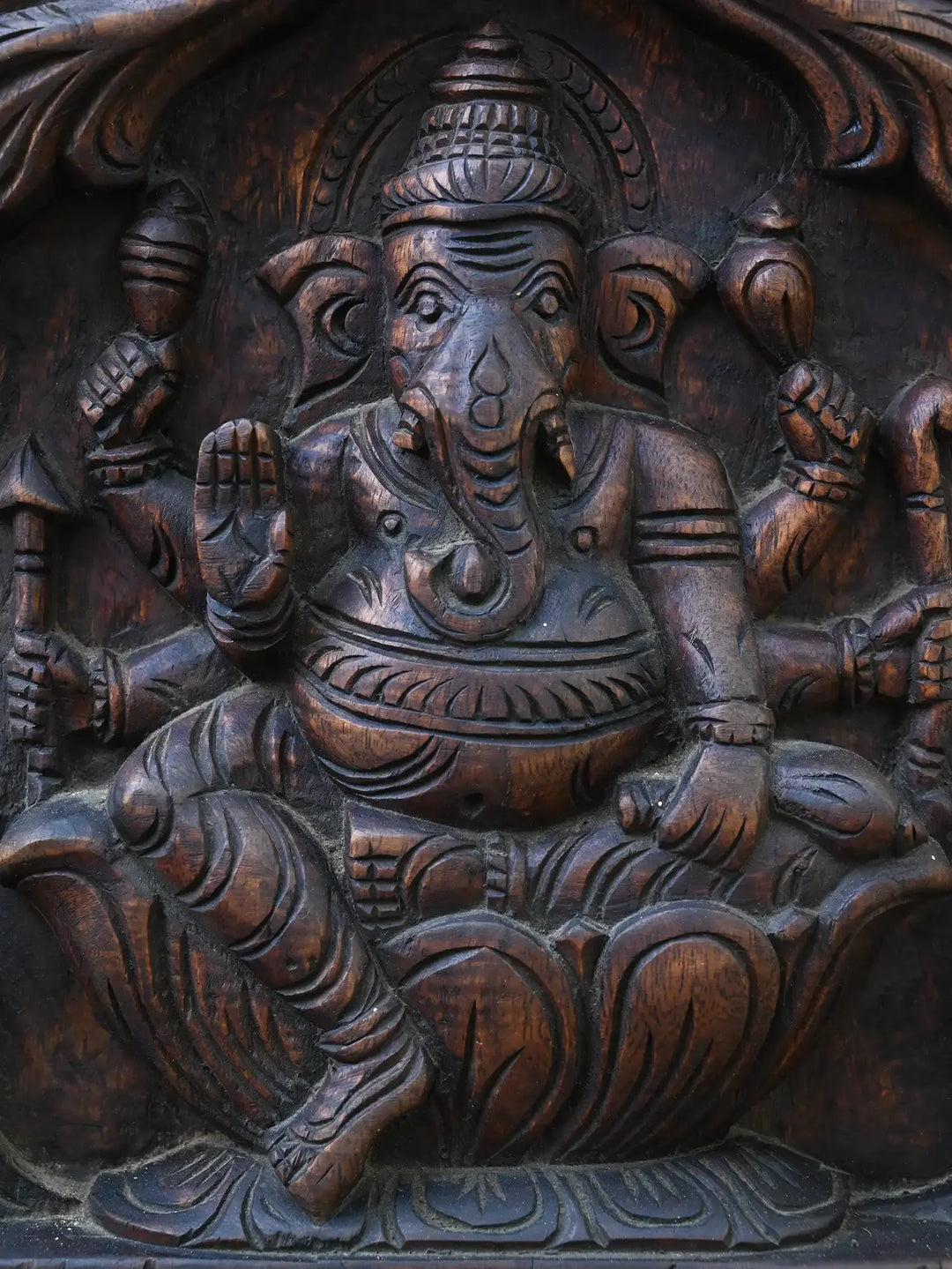 Vertical Eight Forms Of Lord Ganesh Panel 48"