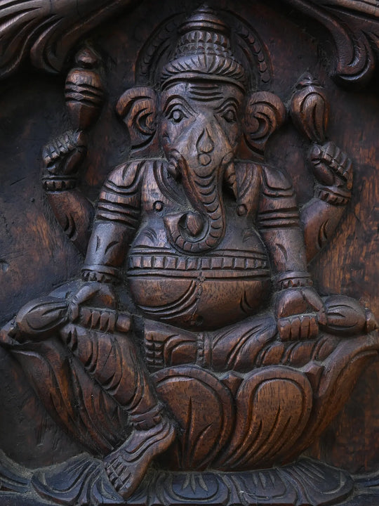 Vertical Eight Forms Of Lord Ganesh Panel 48"