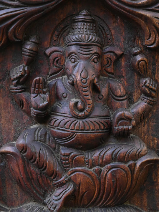 Vertical Eight Forms Of Lord Ganesh Panel 48"