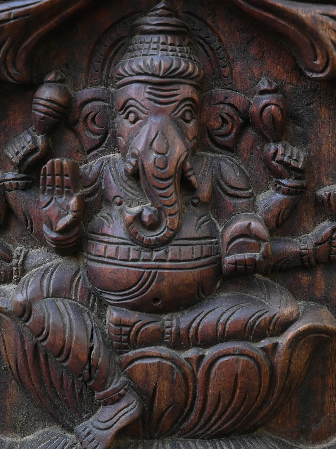 Vertical Eight Forms Of Lord Ganesh Panel 48"