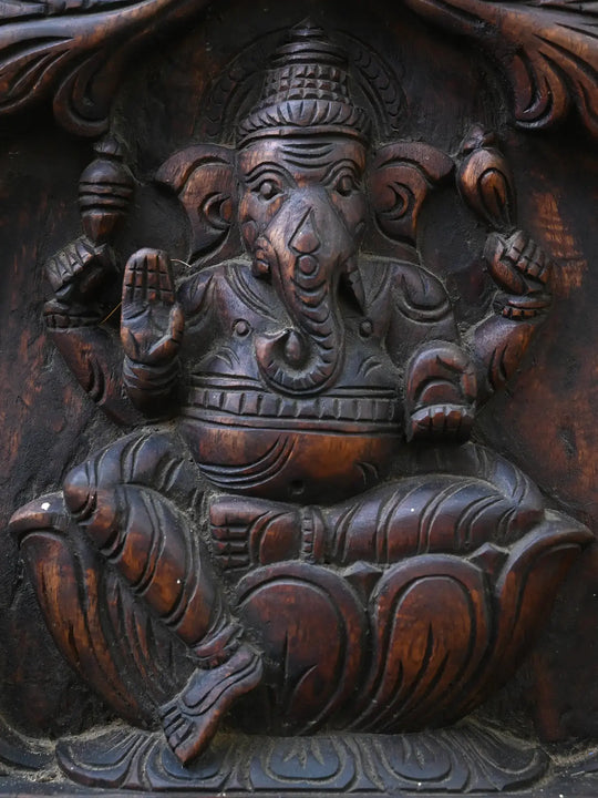 Vertical Eight Forms Of Lord Ganesh Panel 48"