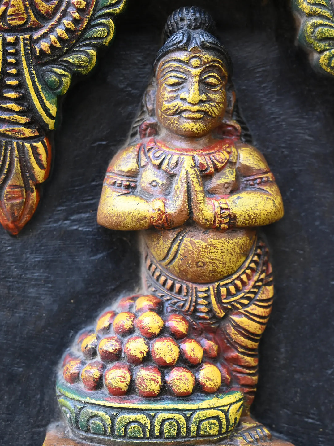 Large Lord Ganesh With Lakshmi & Saraswathi Panel 49"
