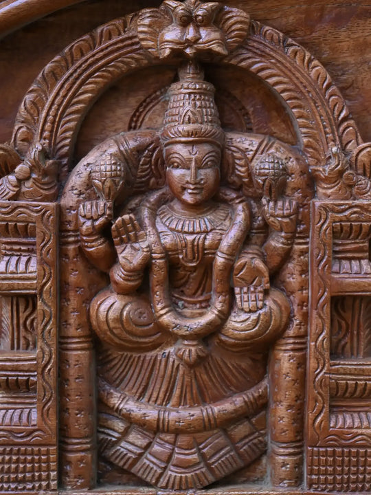 Large Lord Thirupati Balaji With Padmavathi Panel 60"
