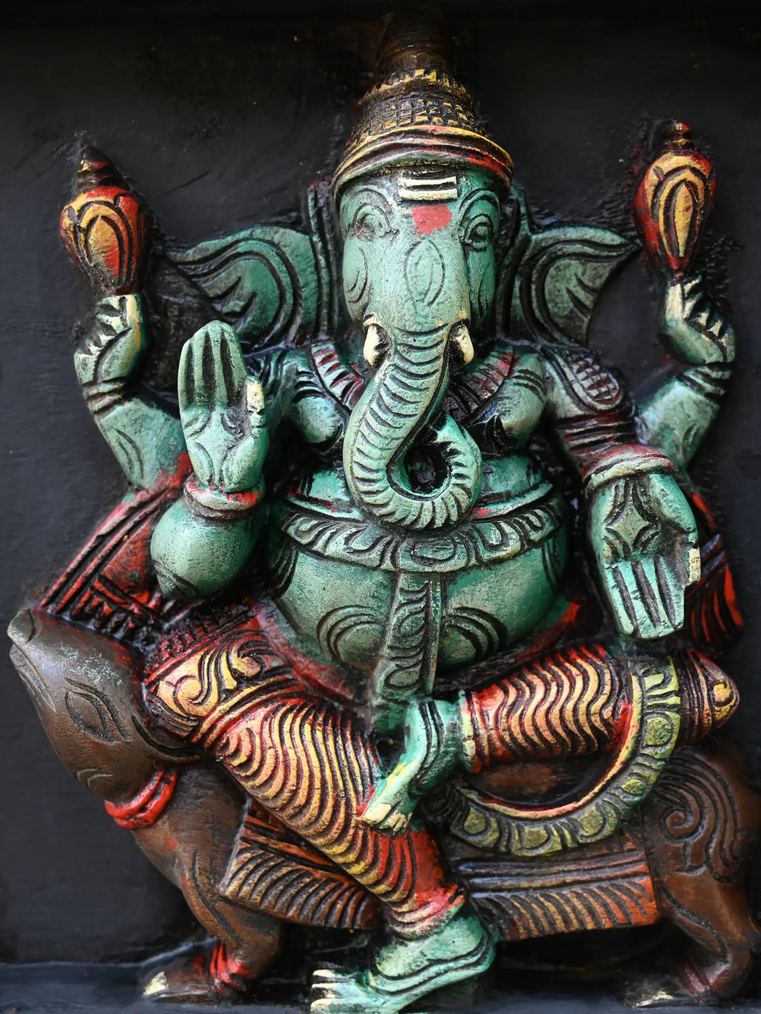 Horizontal Lord Asta Ganapati Wall Panel 60"
