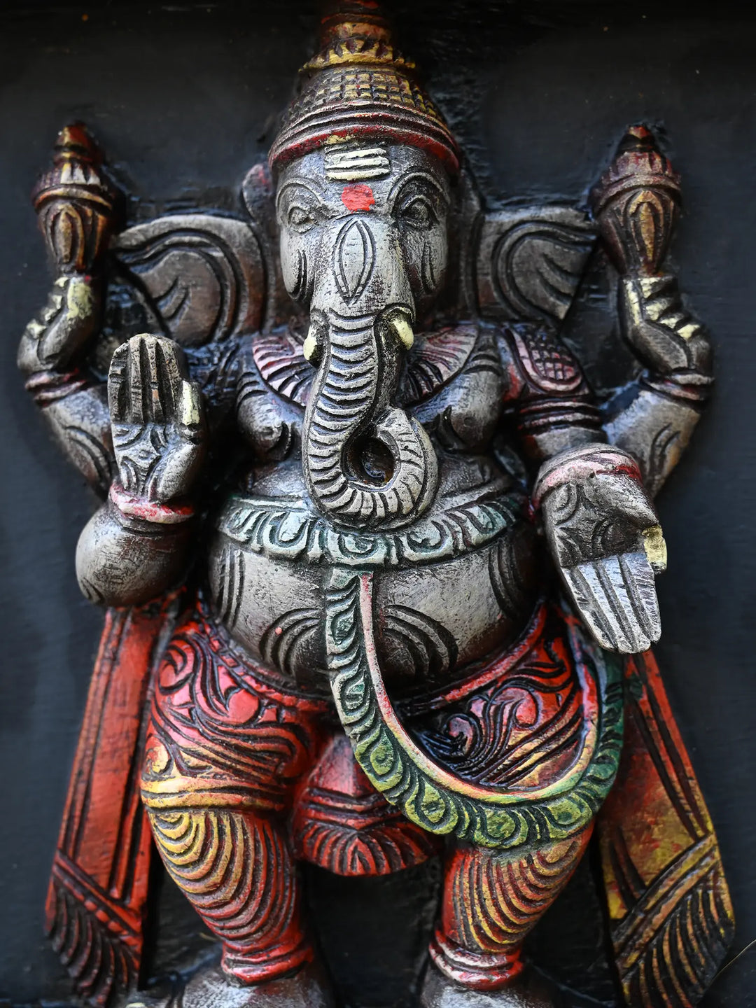 Horizontal Lord Asta Ganapati Wall Panel 60"