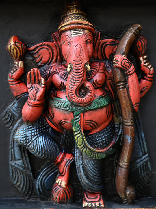 Horizontal Lord Asta Ganapati Wall Panel 60"
