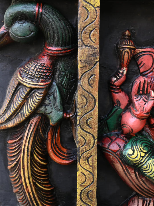 Horizontal Lord Asta Ganapati Wall Panel 60"