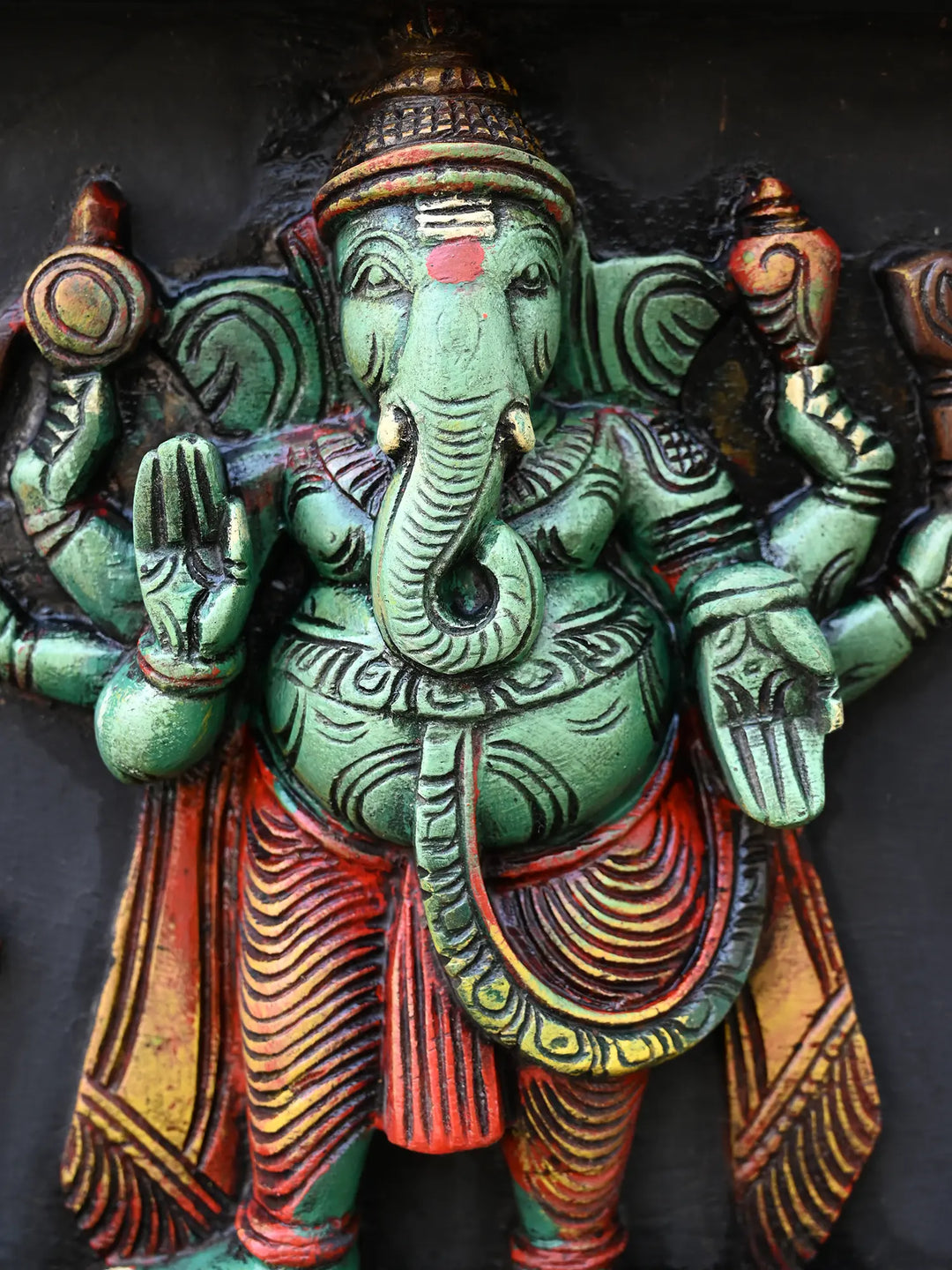 Horizontal Lord Asta Ganapati Wall Panel 60"