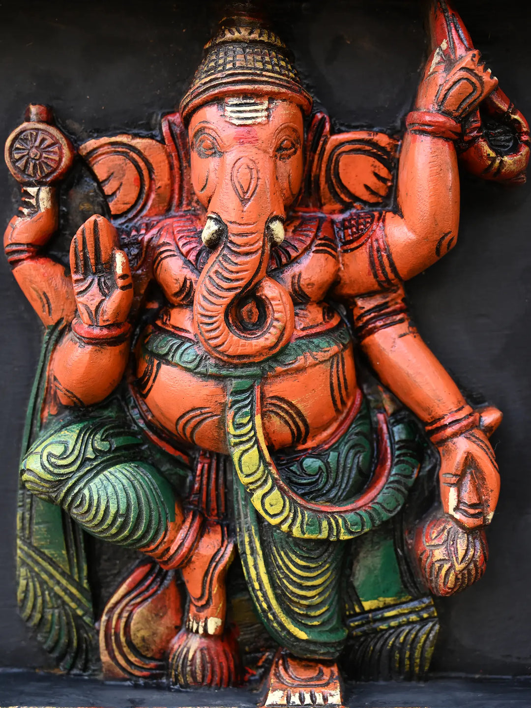 Horizontal Lord Asta Ganapati Wall Panel 60"