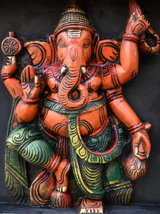 Horizontal Lord Asta Ganapati Wall Panel 60"