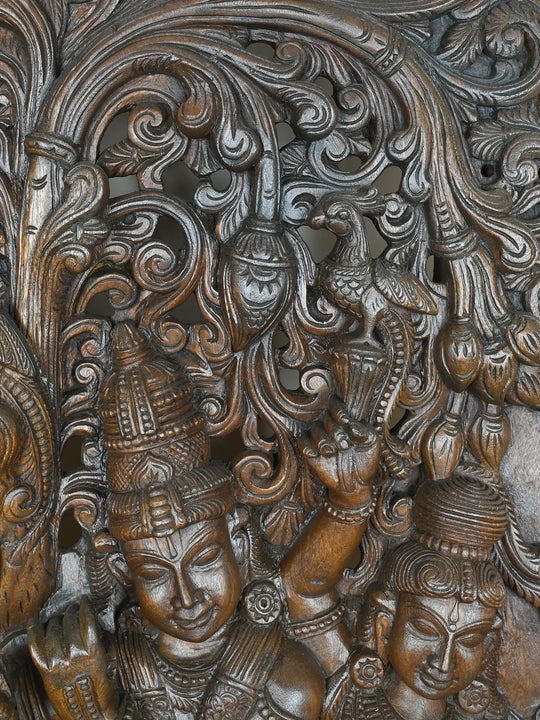 6 Feet God Radha Krishna Jali Work