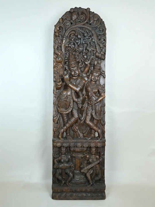 6 Feet God Radha Krishna Jali Work