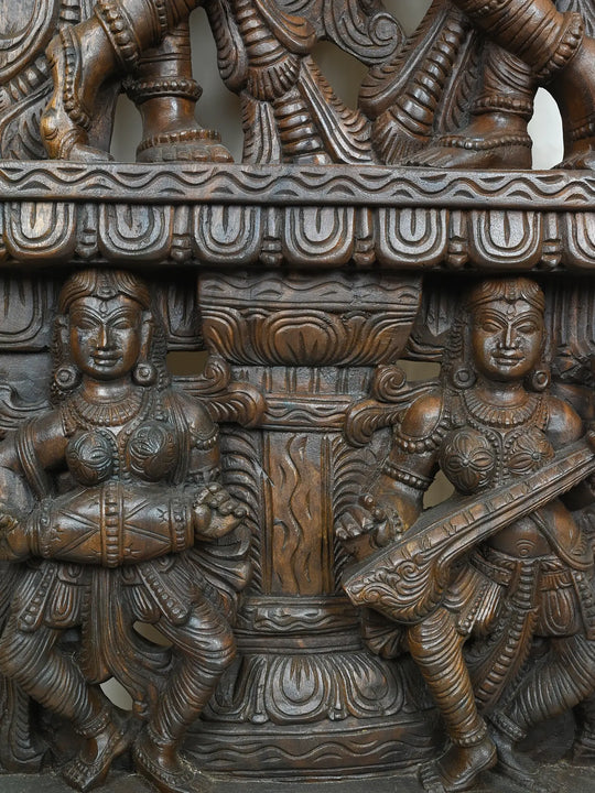 6 Feet God Radha Krishna Jali Work