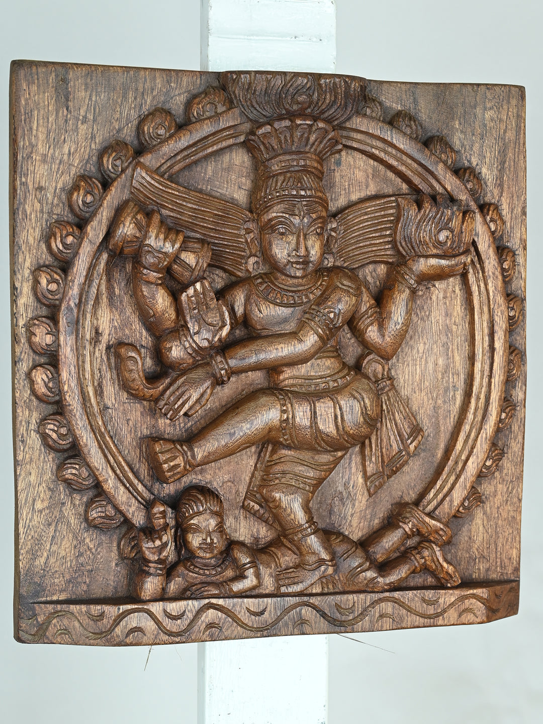 Ananda Tandava  Wooden Nataraja Panel-12"