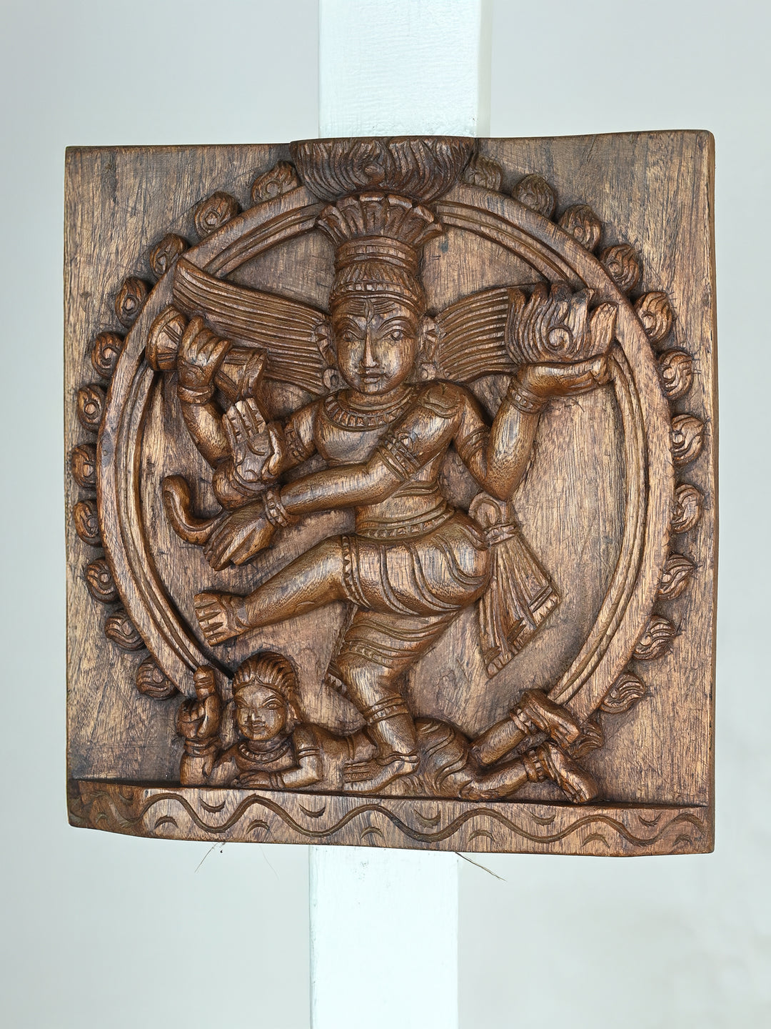 Ananda Tandava  Wooden Nataraja Panel-12"