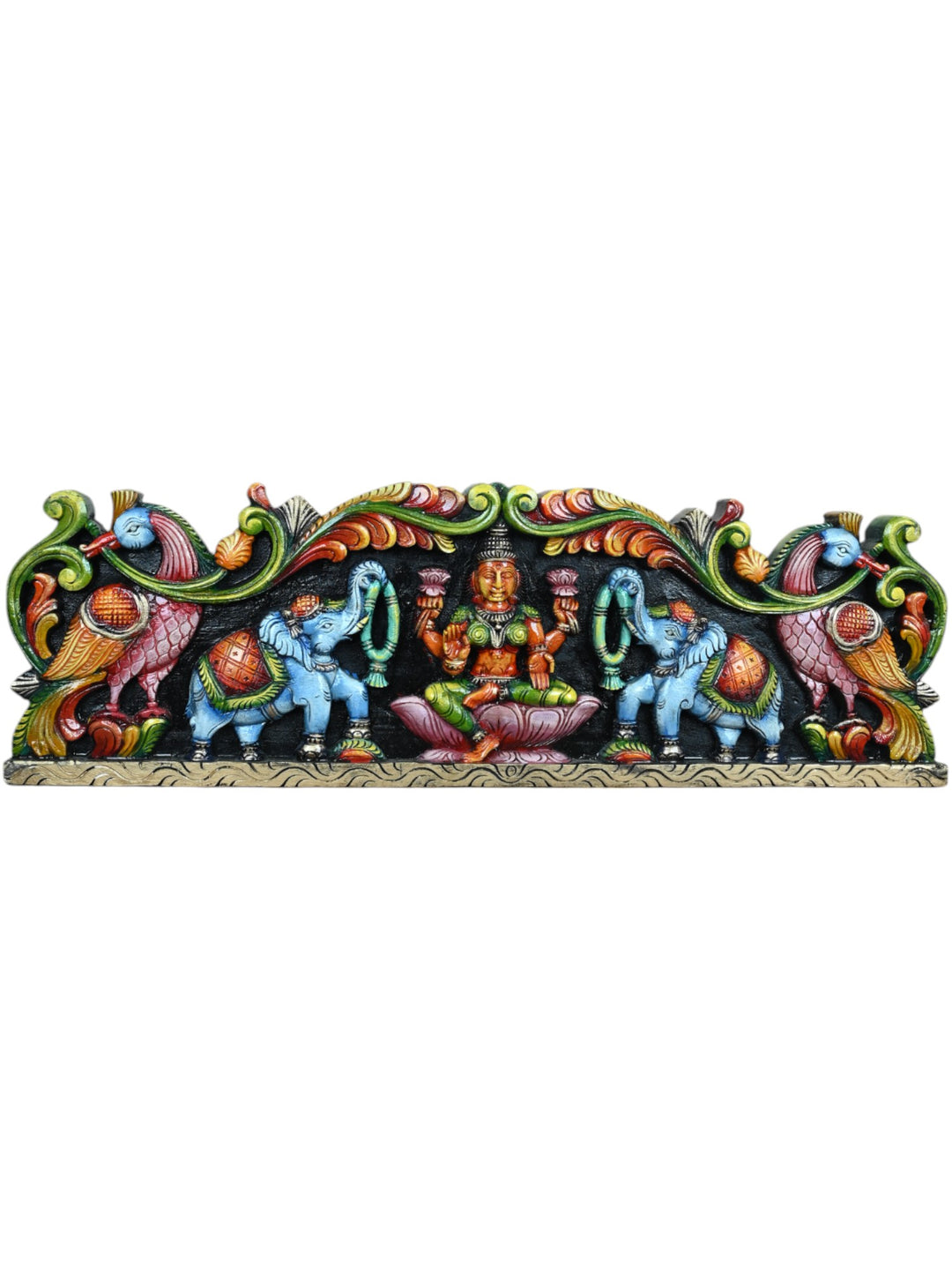 Gajalakshmi Wooden Panel