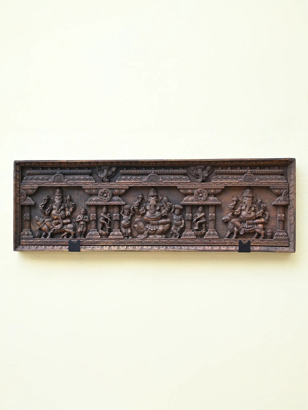 Lord Ganesha wooden panel