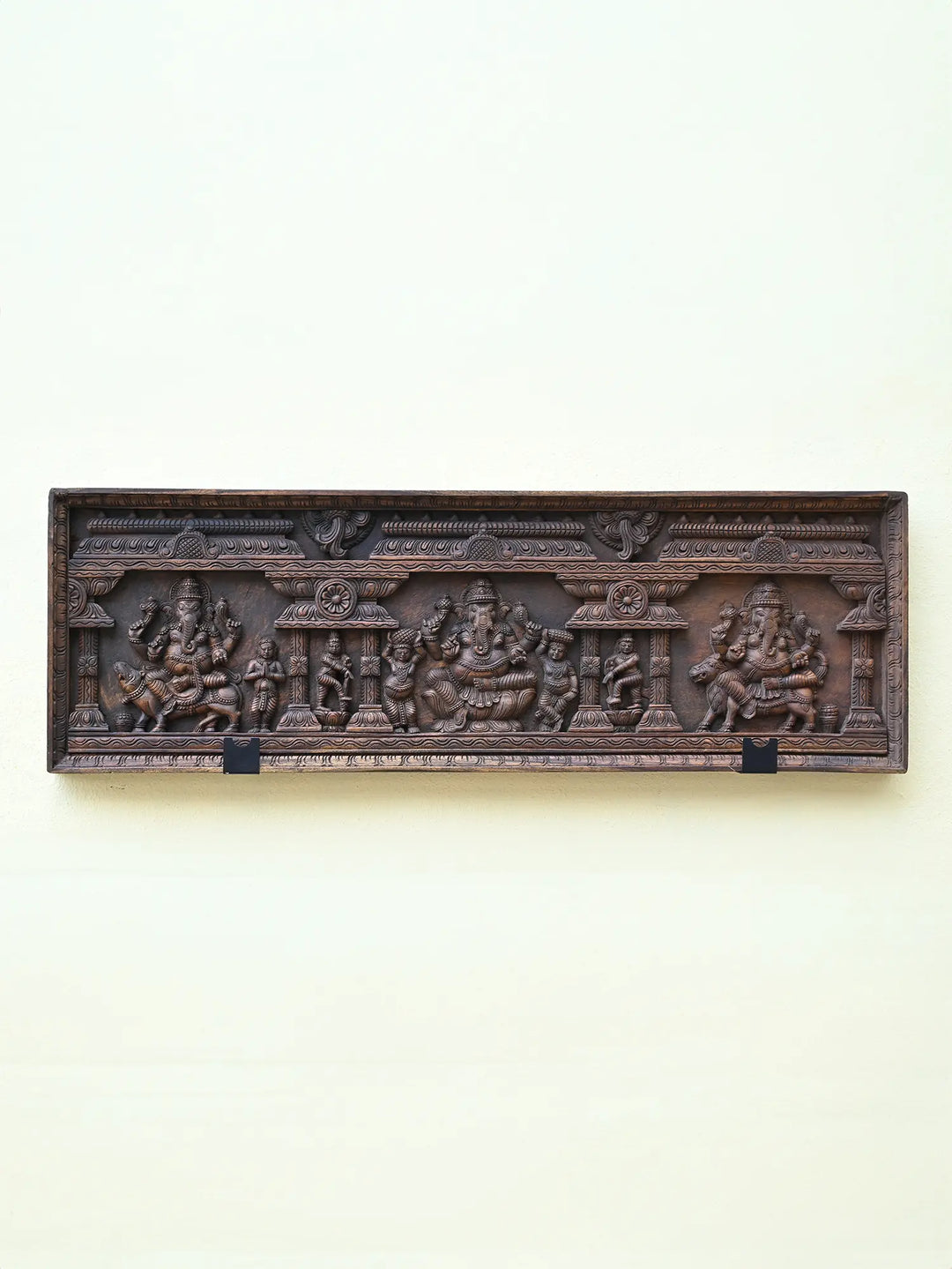 Lord Ganesha wooden panel