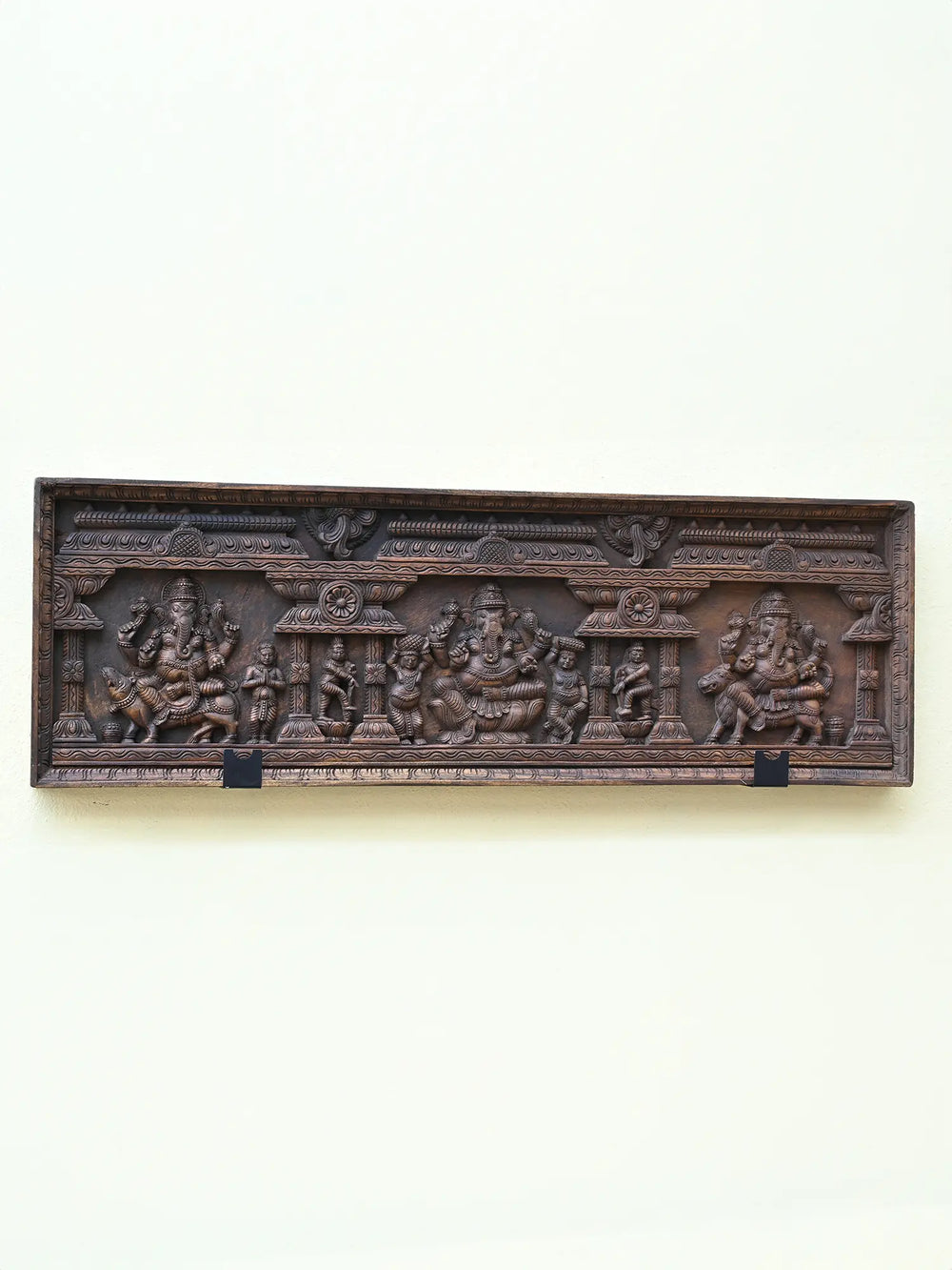 Lord Ganesha wooden panel