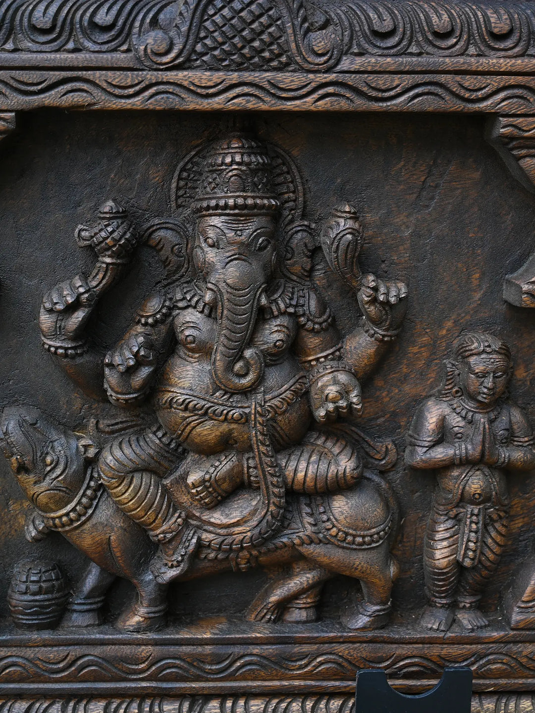 Lord Ganesh In Three Forms Wall Mount Panel 60"