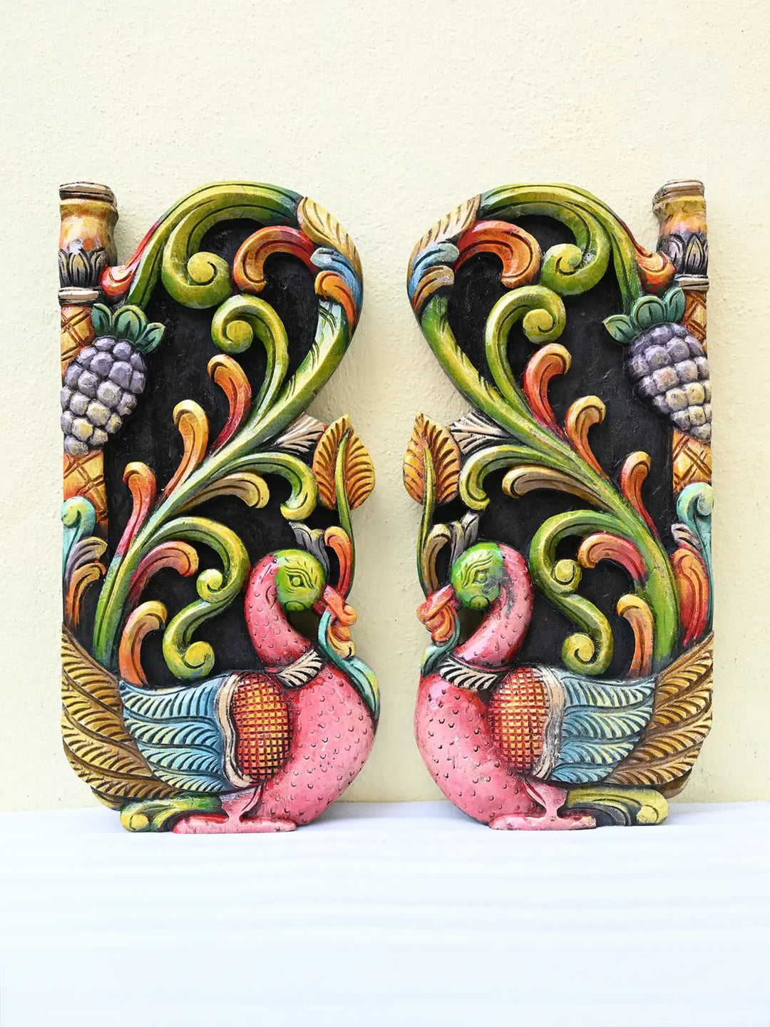 Wooden Hamsa wall mount