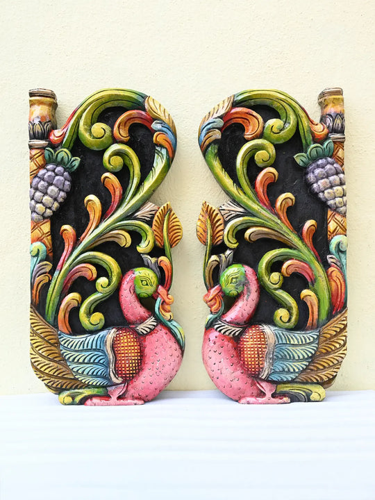 Wooden Hamsa wall mount