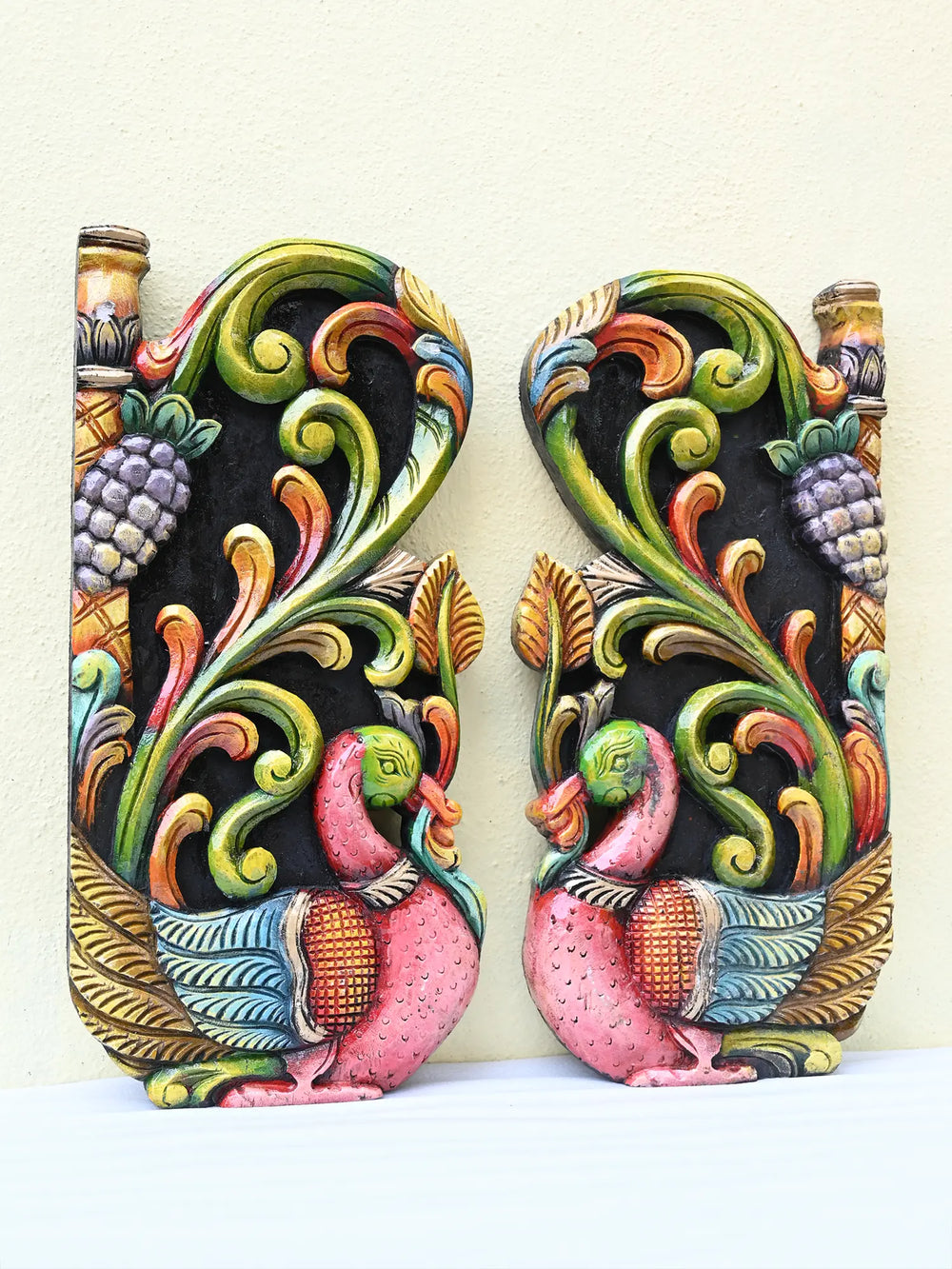 Wooden Hamsa wall mount