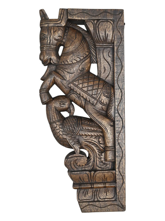 Wall Bracket For Horse With parrot 18"