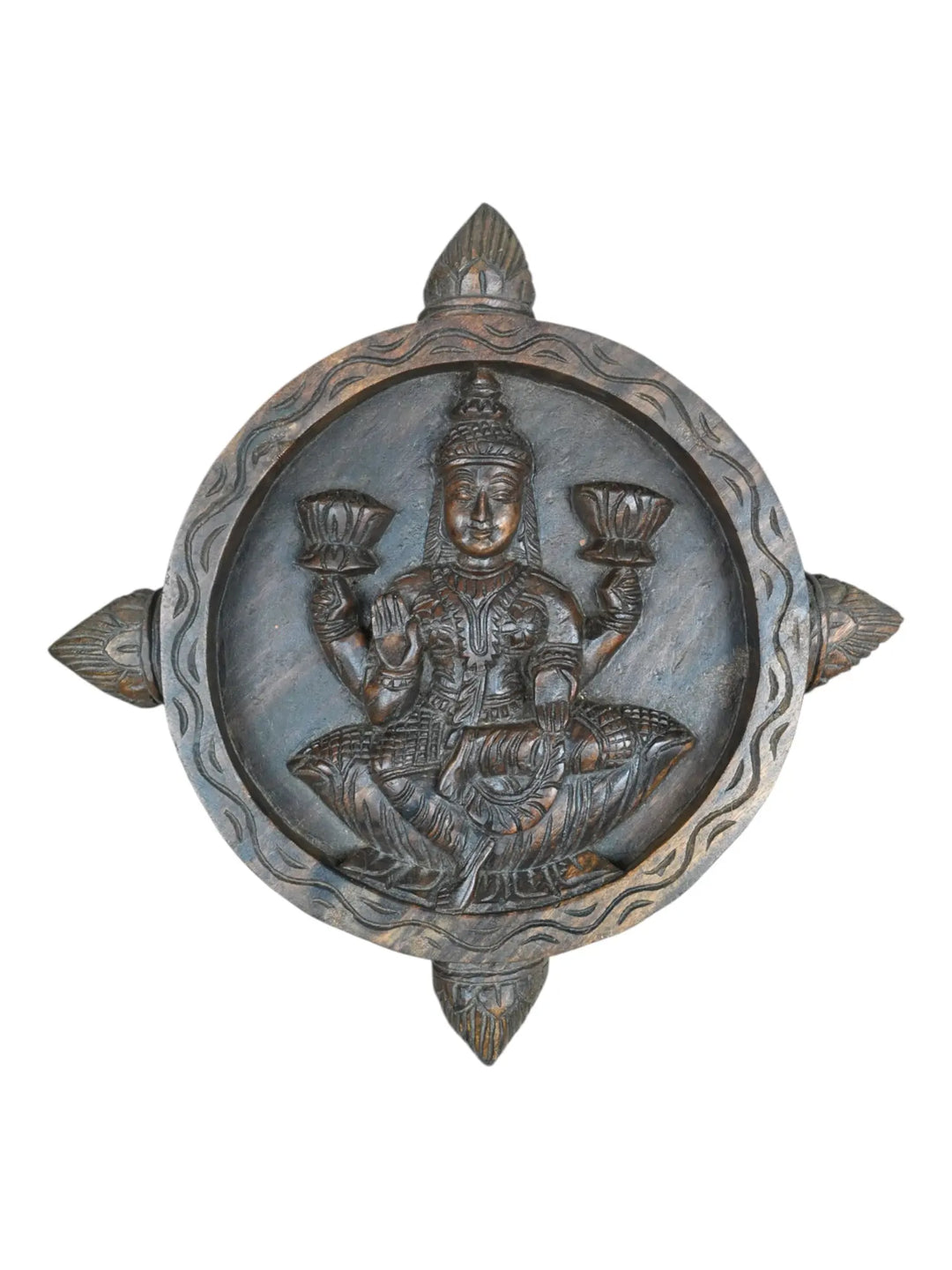 Wooden Lakshmi wall frame