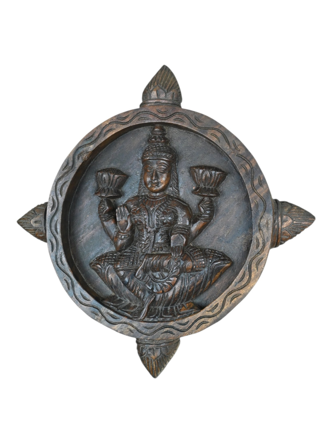 Wooden Lakshmi wall frame