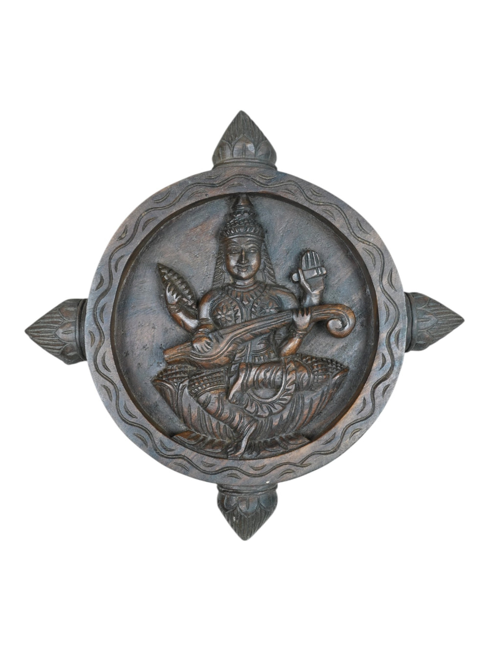 Saraswati wooden wall frame