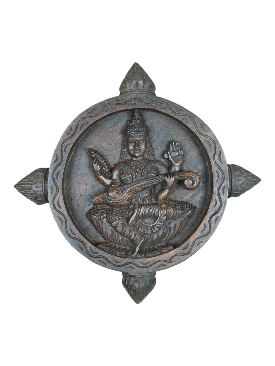 Saraswati wooden wall frame