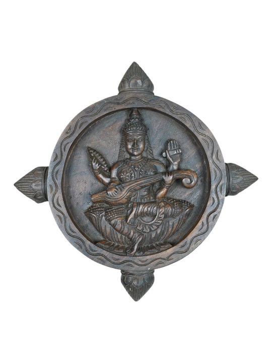 Saraswati wooden wall frame