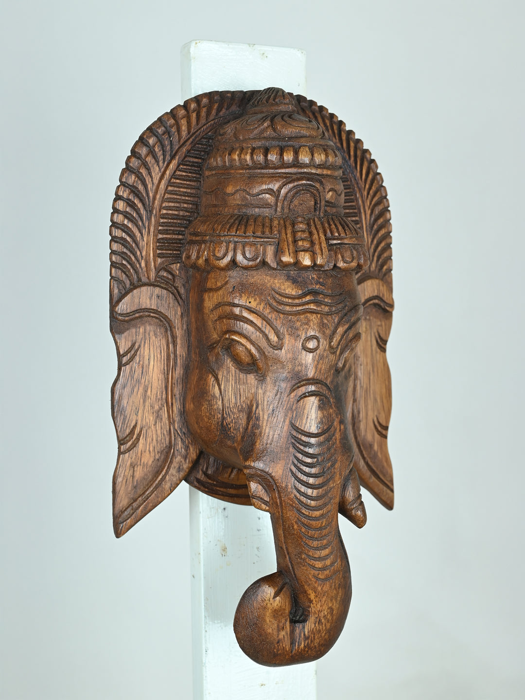 Traditional Ganesha Mask in Wood-13"
