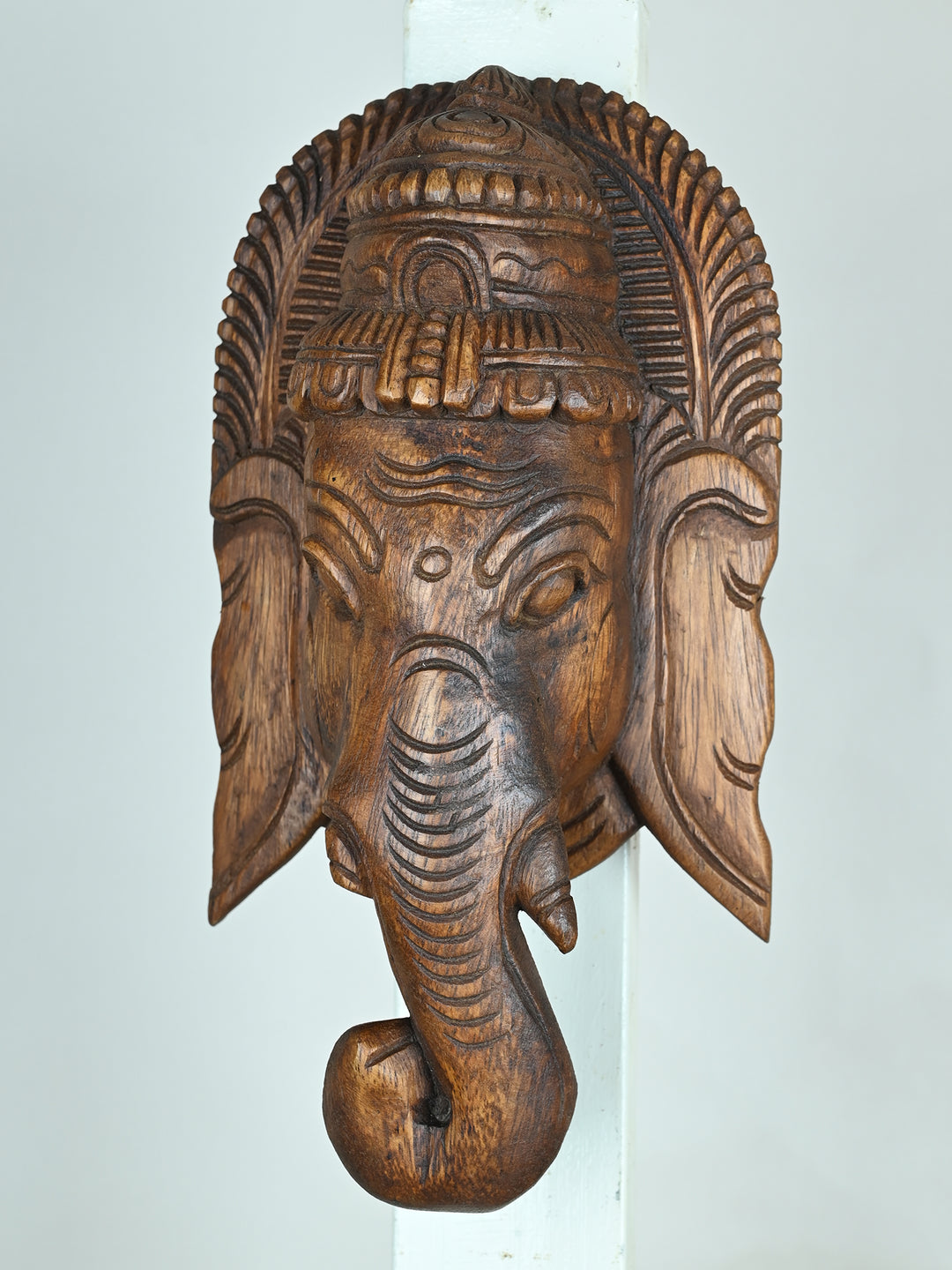 Traditional Ganesha Mask in Wood-13"