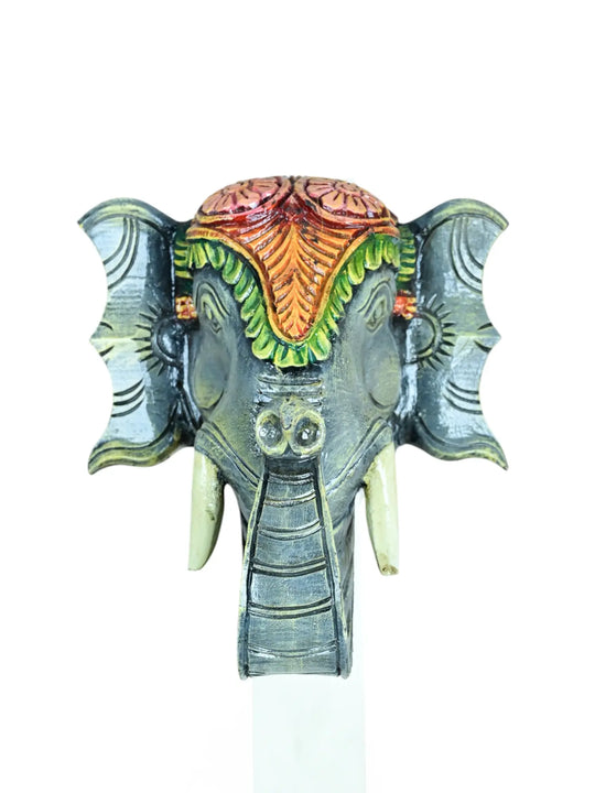 Paired Gray colored Elephant Face Mask 12"