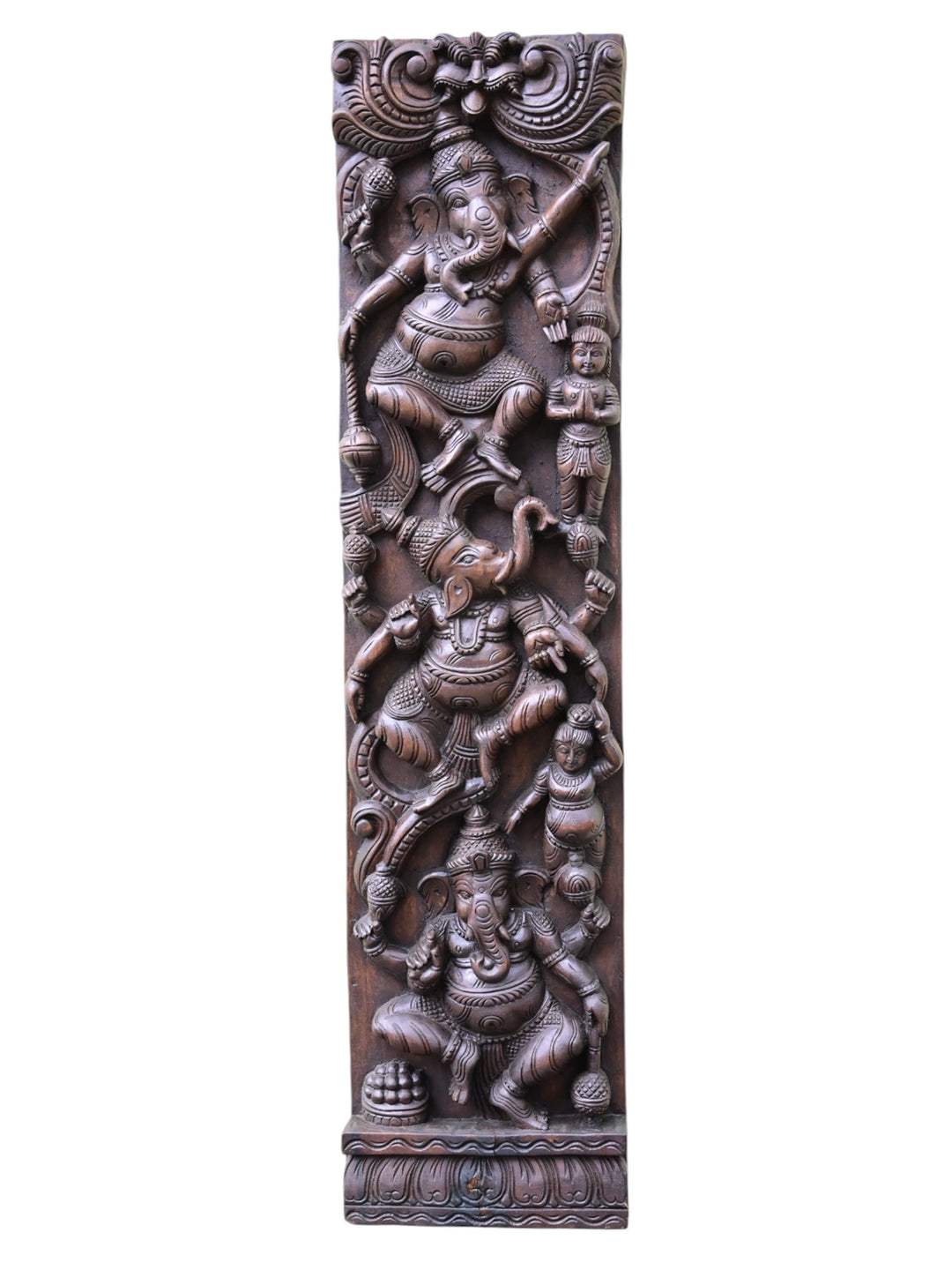 Wooden Ganesha panel