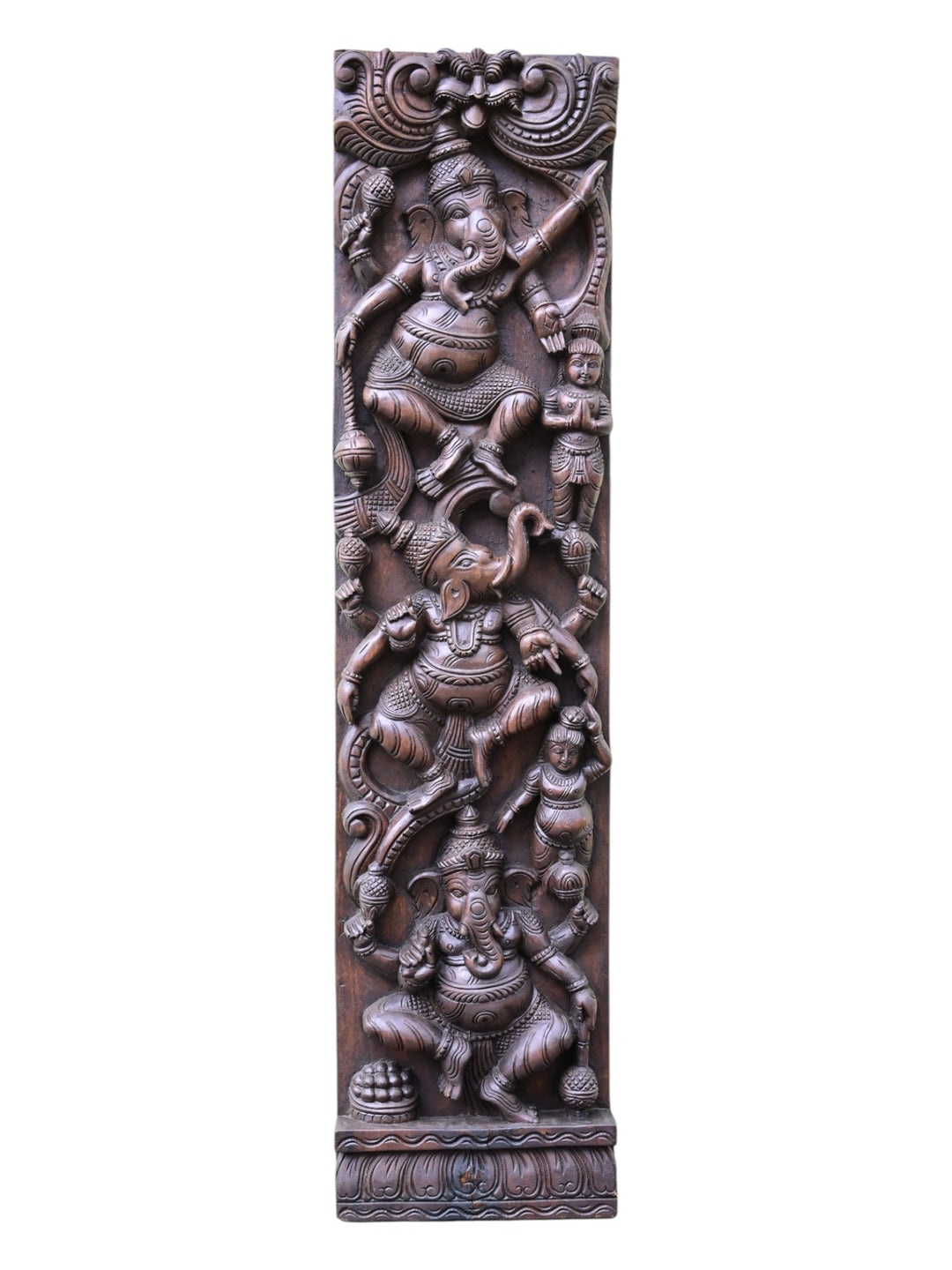 Wooden Ganesha panel