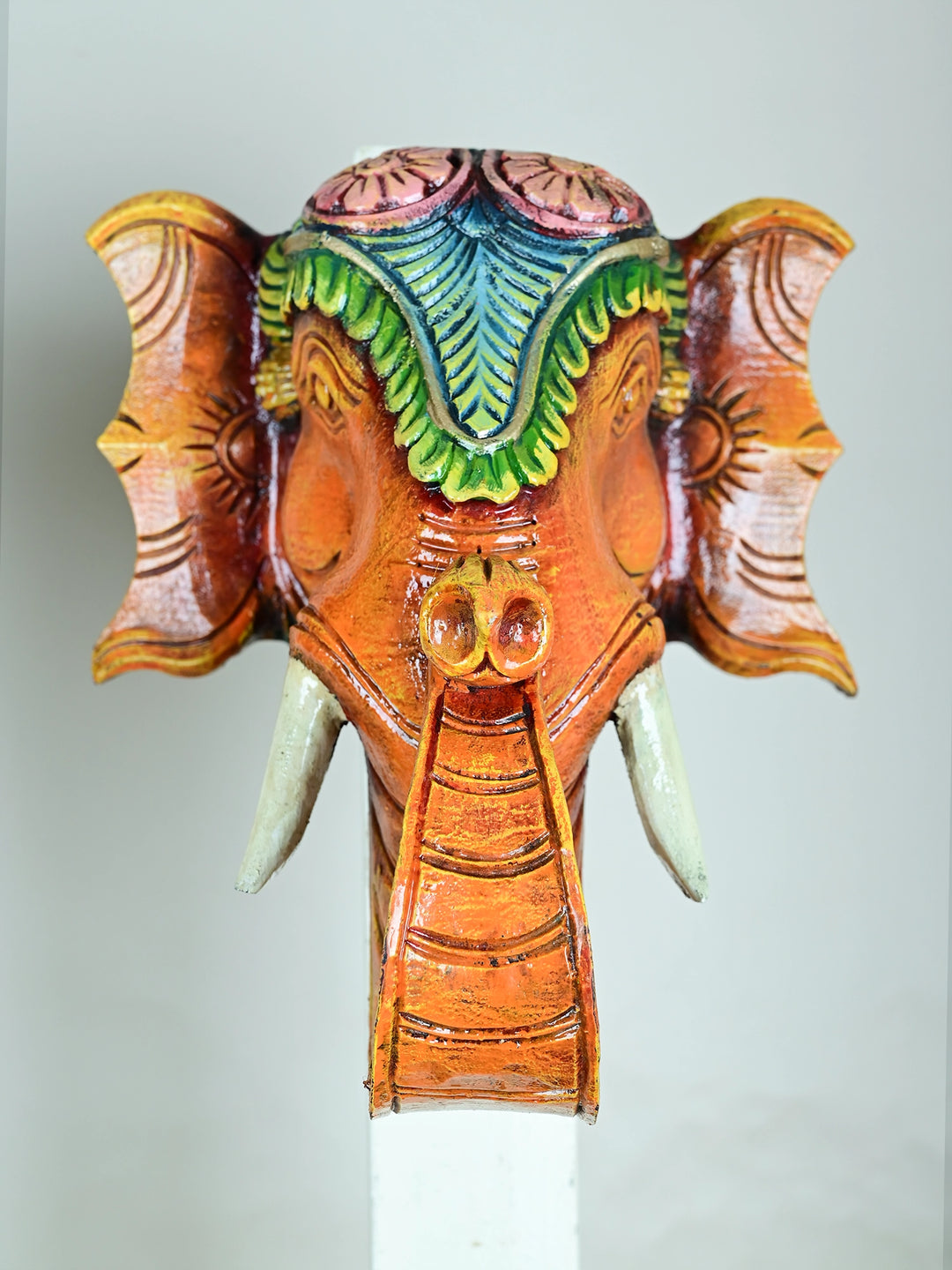 Twin Elephant Face Mask 12"