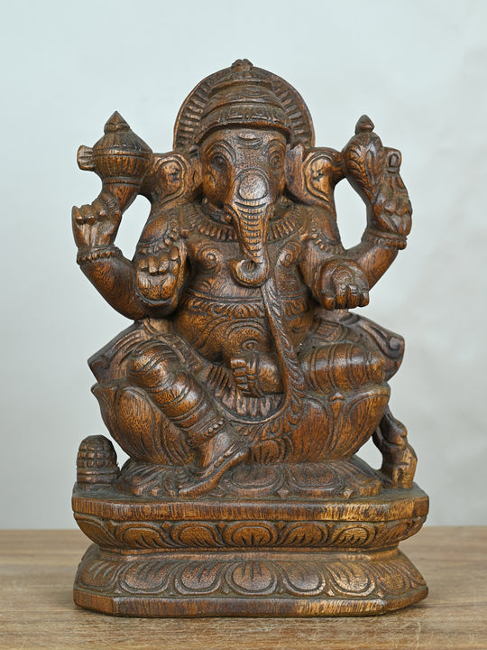Siddhi Vinayaka wooden statue