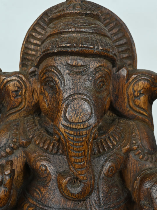 Siddhi Vinayaka wooden statue
