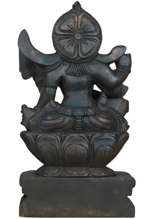 Mother of Wisdom – Saraswati Devi Wooden - 18"