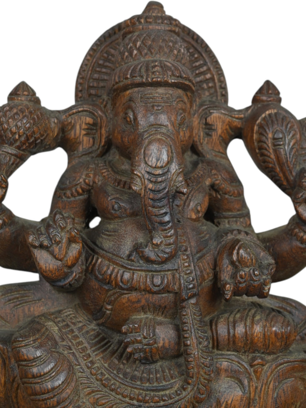 Vaagai Wood Ganapati statue